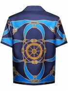 BALLY Marine Silk Bowling Shirt
