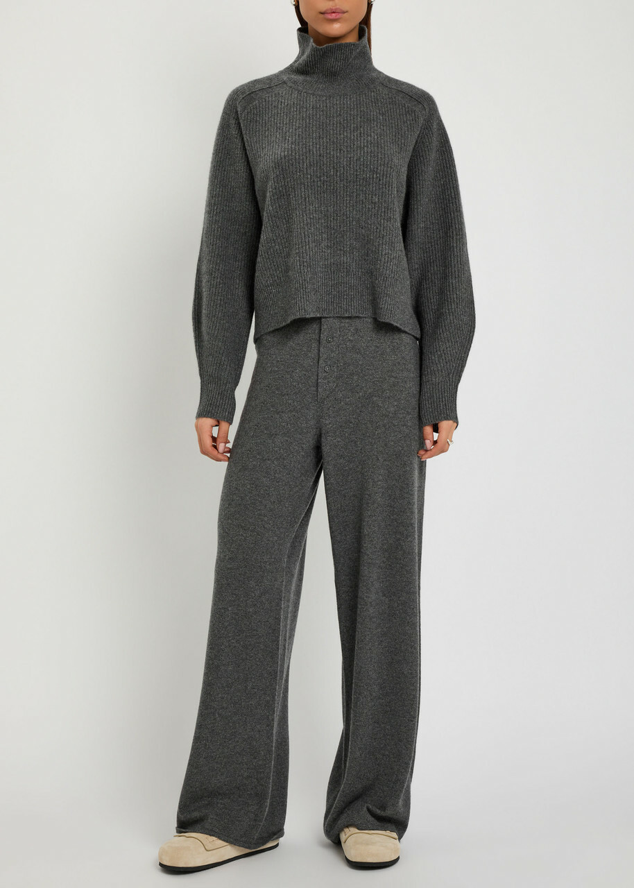 Guest In Residence Everywear Cashmere Trousers Charcoal
