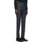 Boss Navy Checkered Novan6 Ben2 Suit