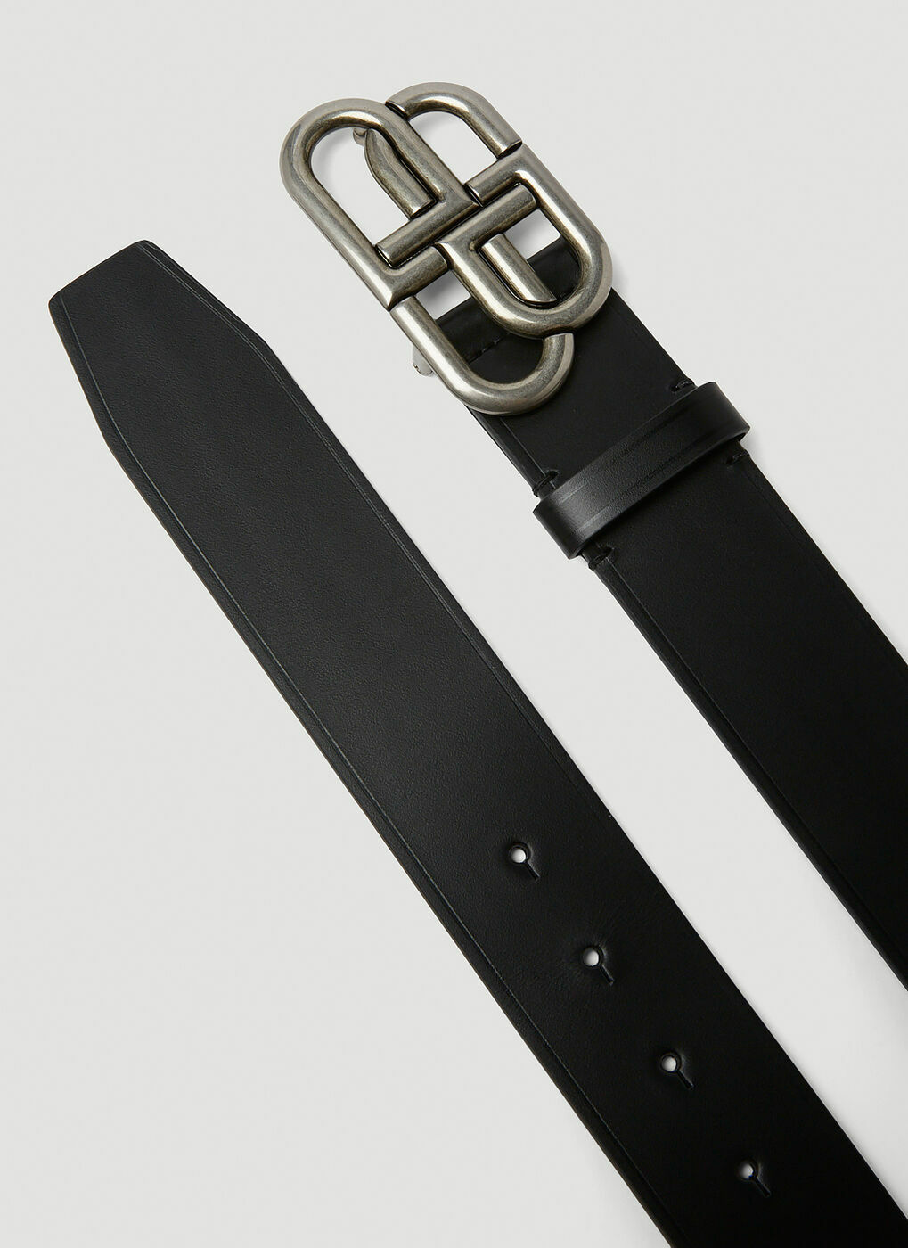 BB Buckle Belt in Black Balenciaga