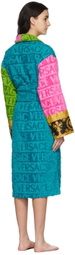 Versace Underwear Multicolor Baroque Robe