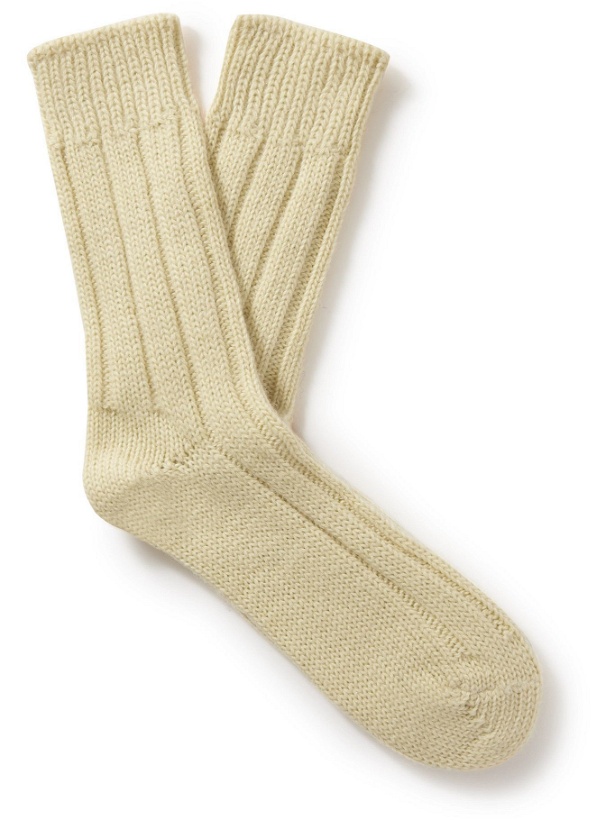 Photo: Thunders Love - Ribbed Shetland Wool Socks