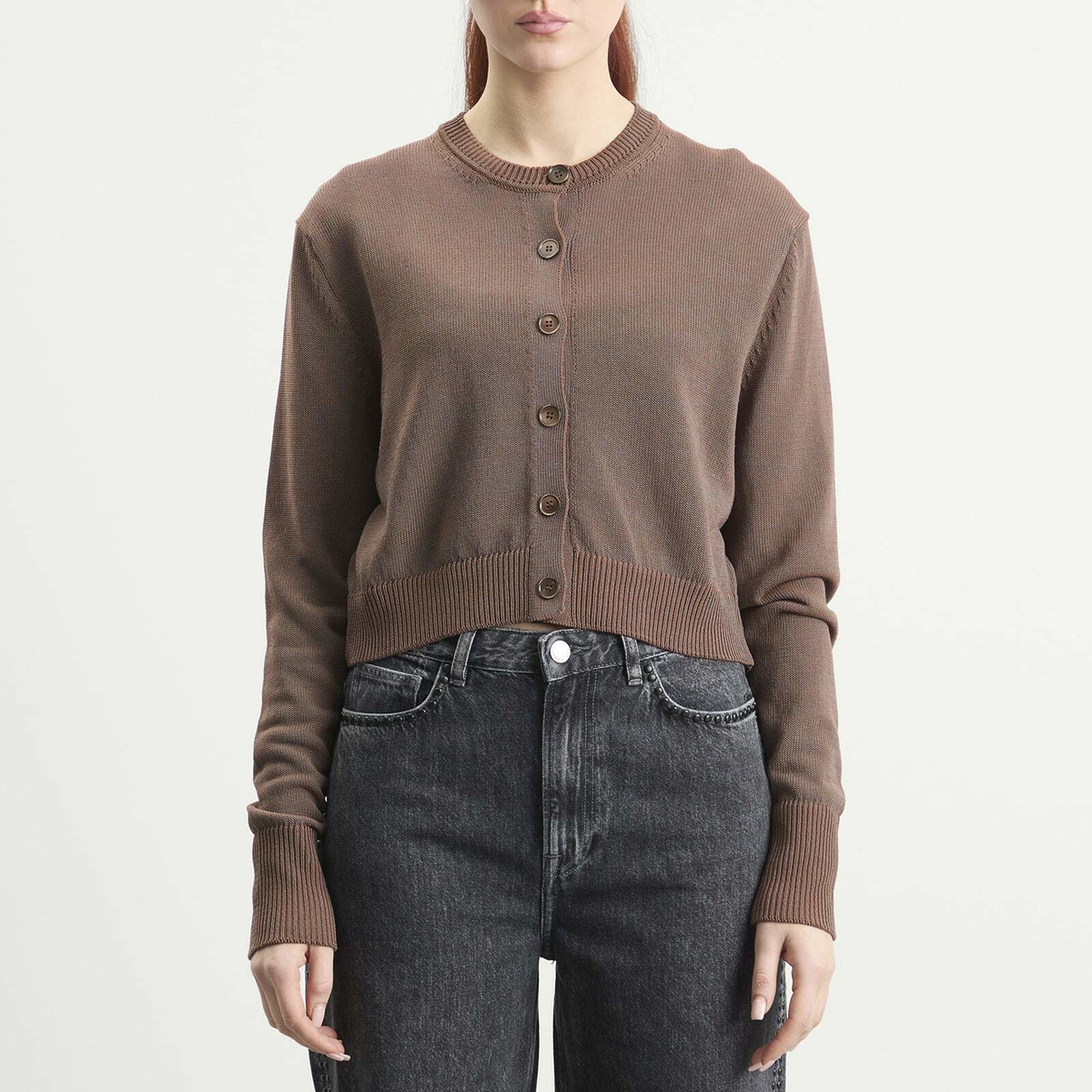 Our Legacy Women's Micro Cardigan in Cangiante Copper