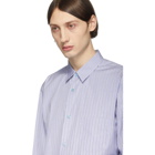 Comme des Garcons Shirt Blue Striped Poplin Shirt