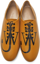 JW Anderson Brown Logo Ballerina Oxfords