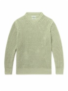 Richard James - Ribbed Linen Sweater - Green