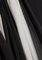Nensi Dojaka Colour-blocked Stretch-jersey Maxi Skirt Black And White