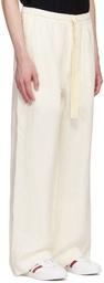 COMMAS White Wide-Leg Linen Trousers