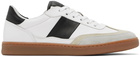 COLLEGIUM White & Black Pillar Court II Sneakers