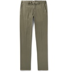 Loro Piana - Slim-Fit Stretch-Cotton Trousers - Green