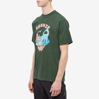 Bronze 56k Men's Flat Earth T-Shirt in Forest Green