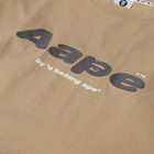 AAPE Men's Gradient Fade T-Shirt in Beige