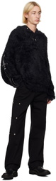 Thug Club Black Pack Sword Faux-Fur Hoodie
