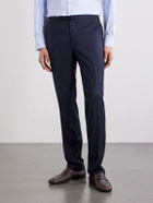 De Petrillo - Straight-Leg Wool-Blend Suit Trousers - Blue