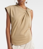 Isabel Marant Nayda gathered cotton jersey T-shirt