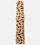 Christopher Esber Animal-print maxi dress