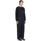 LQQK Studio for Paul and Shark Black and Navy Typhoon 20000 Overalls