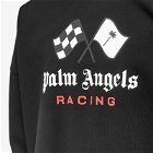Palm Angels Men's Racing Crew Sweat in Black