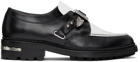 Toga Virilis Black & White Leather Monkstraps