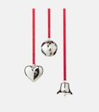 Georg Jensen Set of 3 palladium-plated ornaments