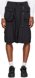 Archival Reinvent Black Ultrawide Shorts