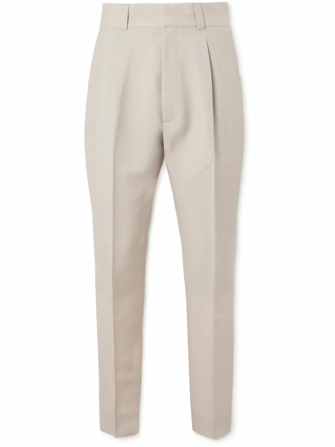 Polo Ralph Lauren Stretch Slim Tapered Fit Pleated Pants | Bloomingdale's