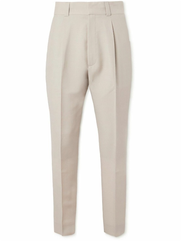 Photo: Fear of God - Eternal Slim-Fit Pleated Mohair and Wool-Blend Suit Trousers - Gray