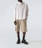 Ami Paris Striped cotton Oxford shirt