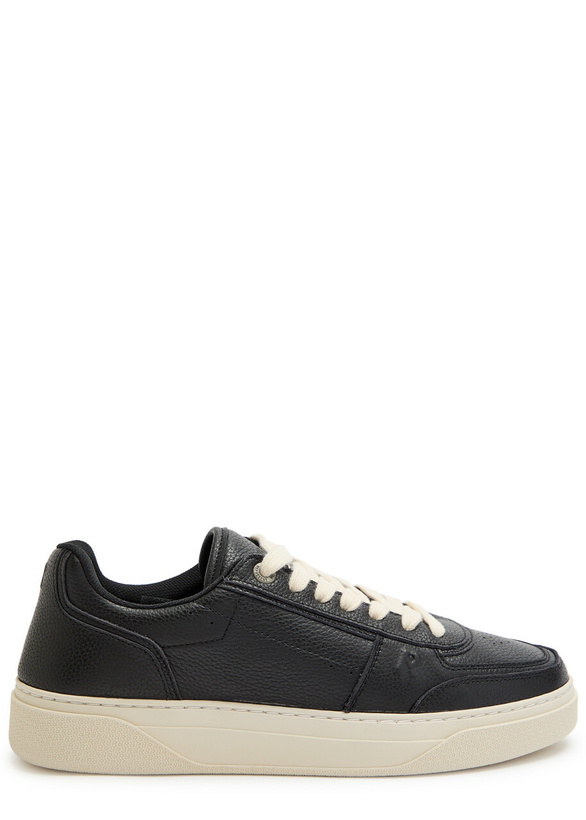 Photo: Represent Initial Leather Sneakers Black