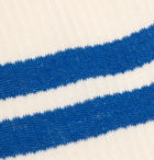 Pantherella - Spirit Striped Stretch Cotton-Blend Socks - Neutrals