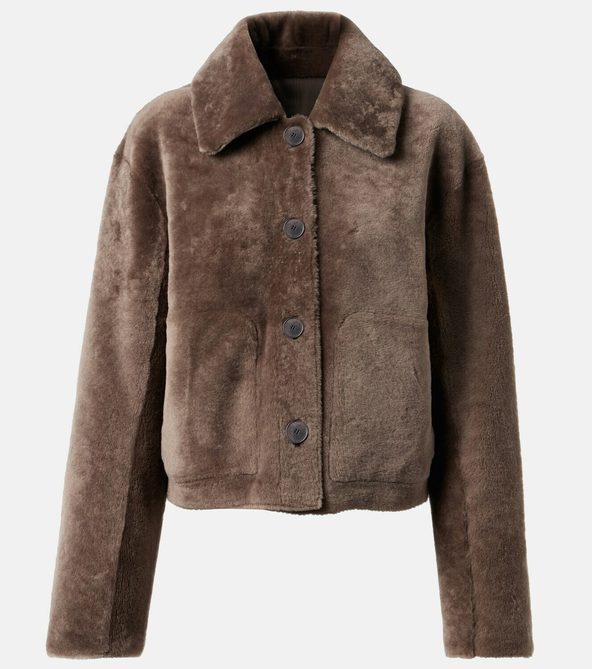 Joseph Reversible shearling and leather jacket