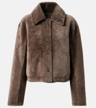 Joseph Reversible shearling and leather jacket