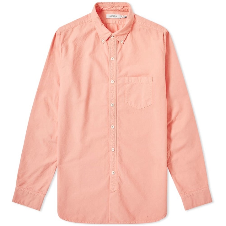 Photo: Nonnative Dweller Over Dyed Button Down Oxford Shirt Pink