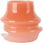 Sticky Glass Orange & Pink Deflated #6 Cup