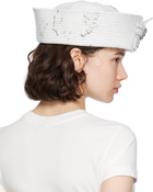 VAQUERA White Sailor Leather Hat