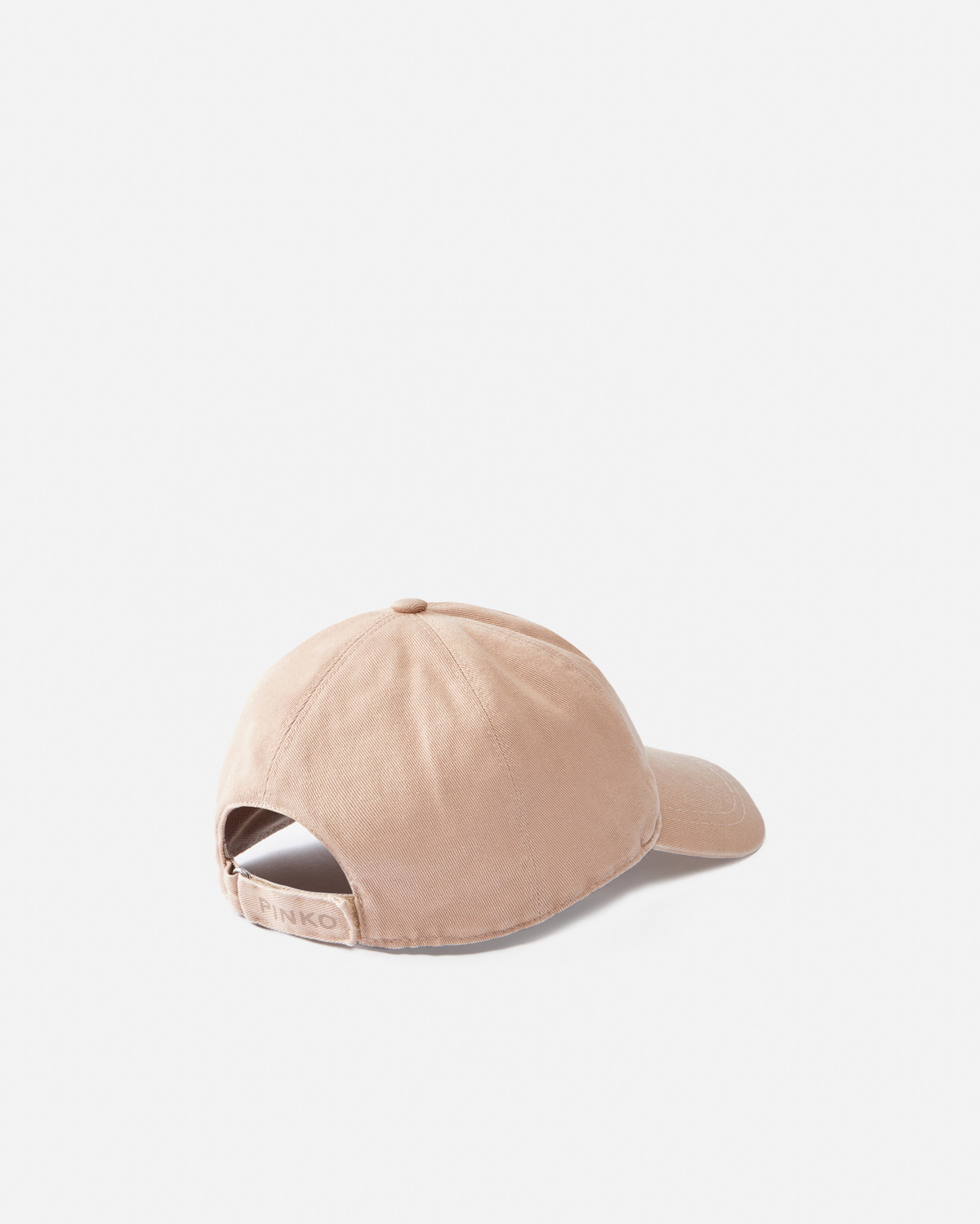 Pinko Cap With Logo Embroidery Dark Latte Pinko