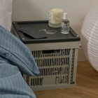 HAY Cube Recycled Colour Crate in Grey 