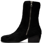 Dries Van Noten Black Square Toe Boots