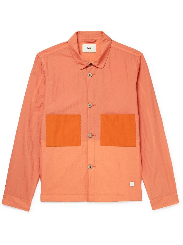 Photo: Folk - Stack Nylon Overshirt - Orange