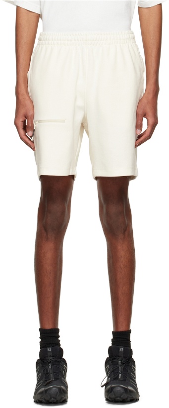 Photo: RAINS Off-White Cotton Shorts