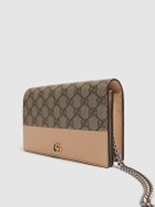 GUCCI Petite Marmont Leather Wallet On Chain
