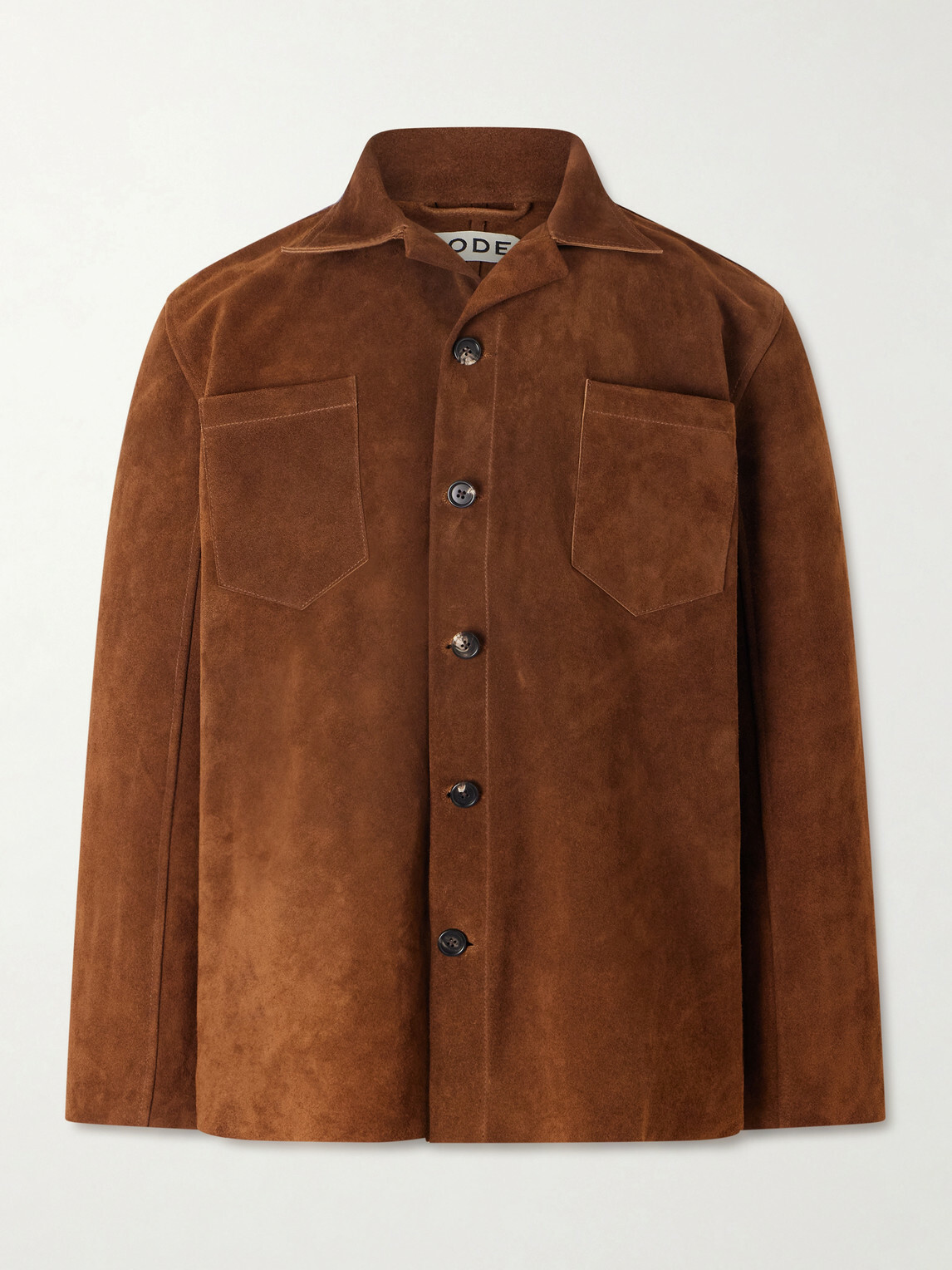 BODE - Suede Overshirt - Brown