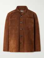 BODE - Suede Overshirt - Brown