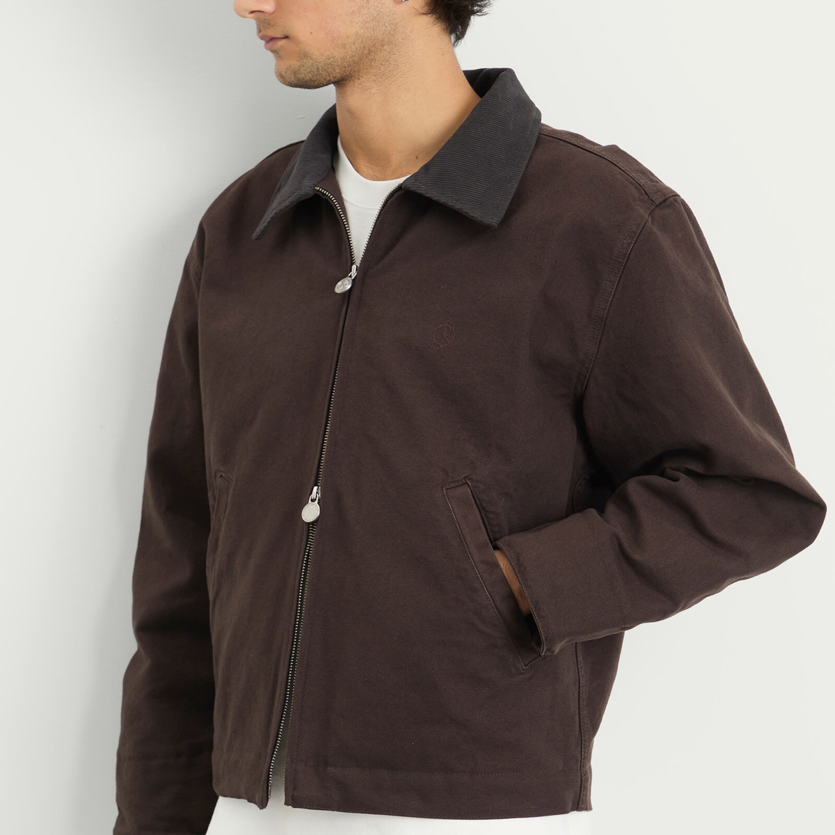 Polar Skate Co. Men's Quilt Lined Cliff Jacket in Chocolate