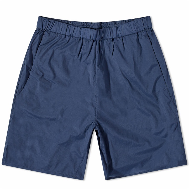 Photo: Norse Projects Men's Poul Light Nylon Shorts in Calcite Blue