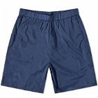Norse Projects Men's Poul Light Nylon Shorts in Calcite Blue
