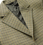 Acne Studios - Vichy Houndstooth Wool-Blend Tweed Overcoat - Green