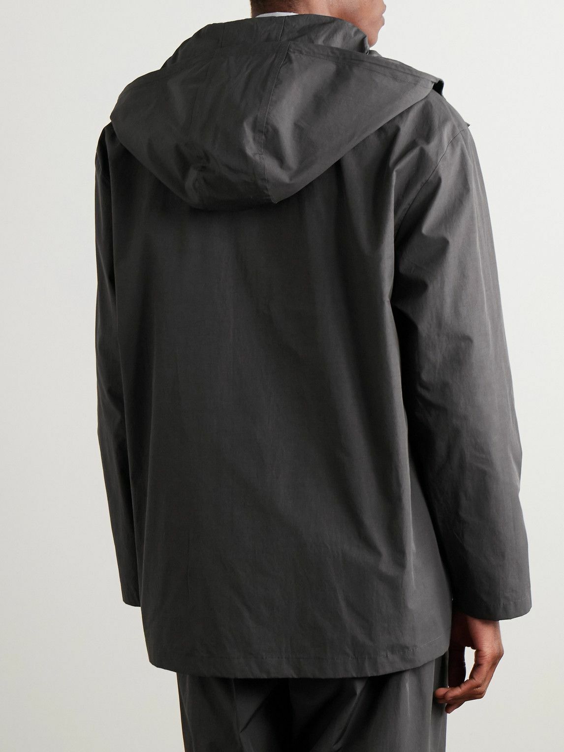 Amomento - Hooded Poplin Jacket - Gray