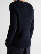 The Row - Tomas Slim-Fit Ribbed Cotton Sweater - Blue
