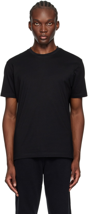 Photo: Sunspel Black Riviera Midweight T-Shirt